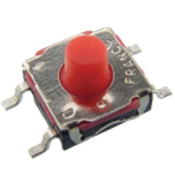C&K Components Keypad Switch, 1 Switches, Spst, Momentary, 0.05A, 32Vdc, 3N, Solder Terminal, Surface KSC4D1J50SHLFS